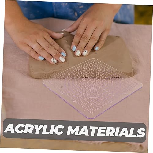 Miniatura 4 de Hoja de arcilla polimérica profesional Herramientas de cerámica de acrílico Tablero de balanceo de esquina redonda