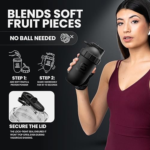 Miniatura 6 de ShakeSphere - Vaso blanco perla con ventana naranja y logotipo gris