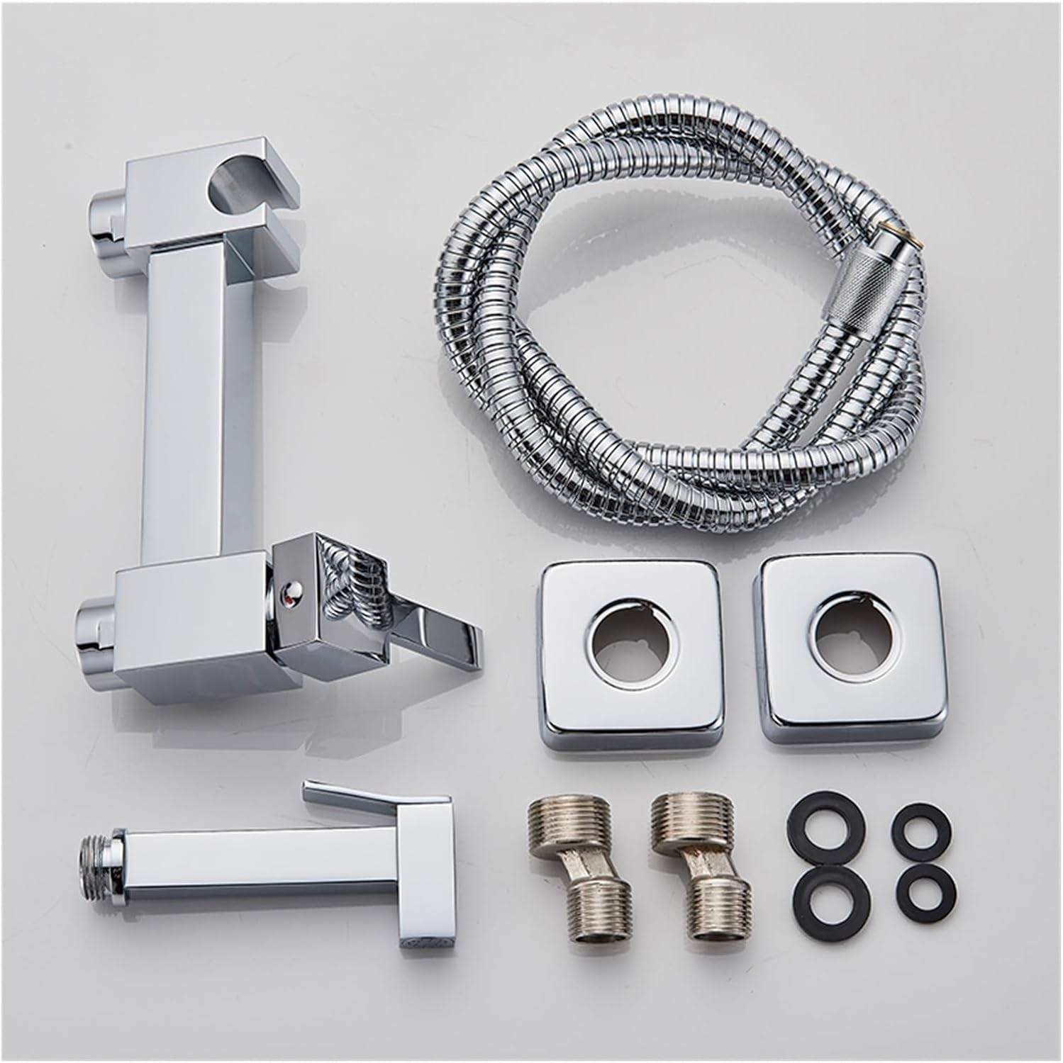Bright Chrome Bidet Faucet Handheld Toilet Bidet Sprayer Set Self Cleaning Handheld Bidet Faucet Bathroom Handheld Sprayer Shower Spray Head(Chrome B)