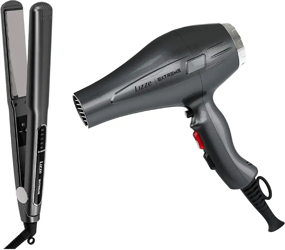 Kit Prancha + Secador de Cabelo Profissional - Extreme Lizze Voltagem:220V