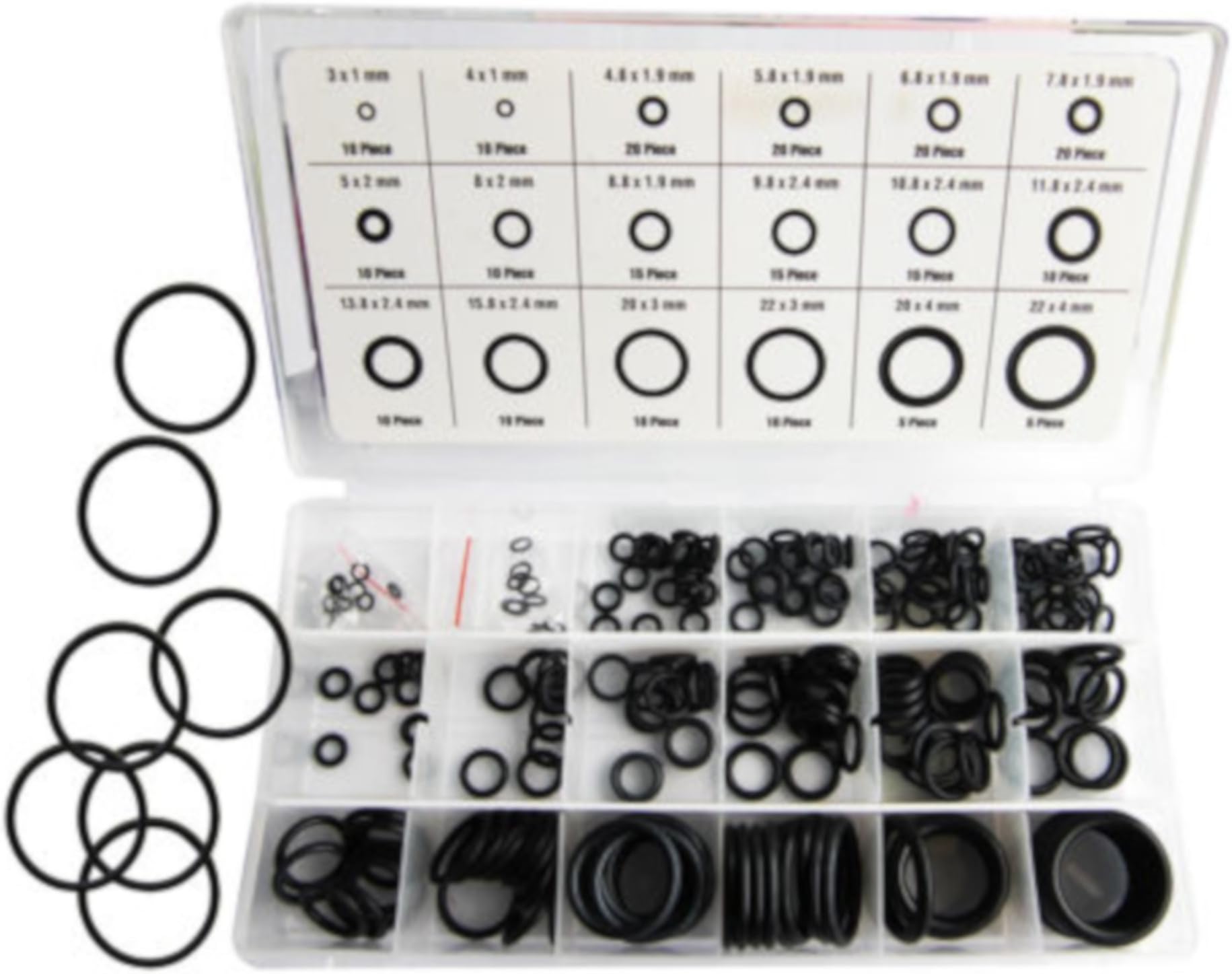 O-Ring 225 Pieces Seal Ring Set Rubber Gasket Set