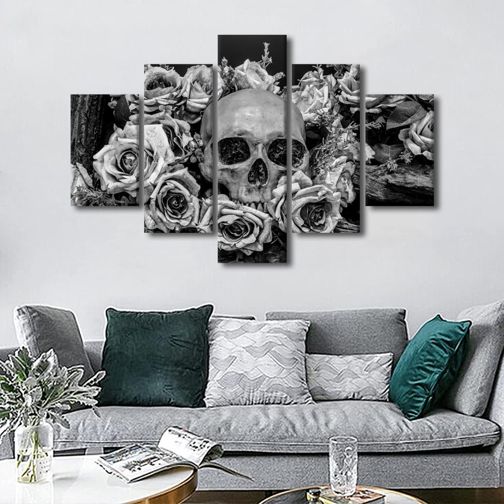 Amazon.com: TUMOVO Multi Panel Canvas Wall Art Printed Human Skull