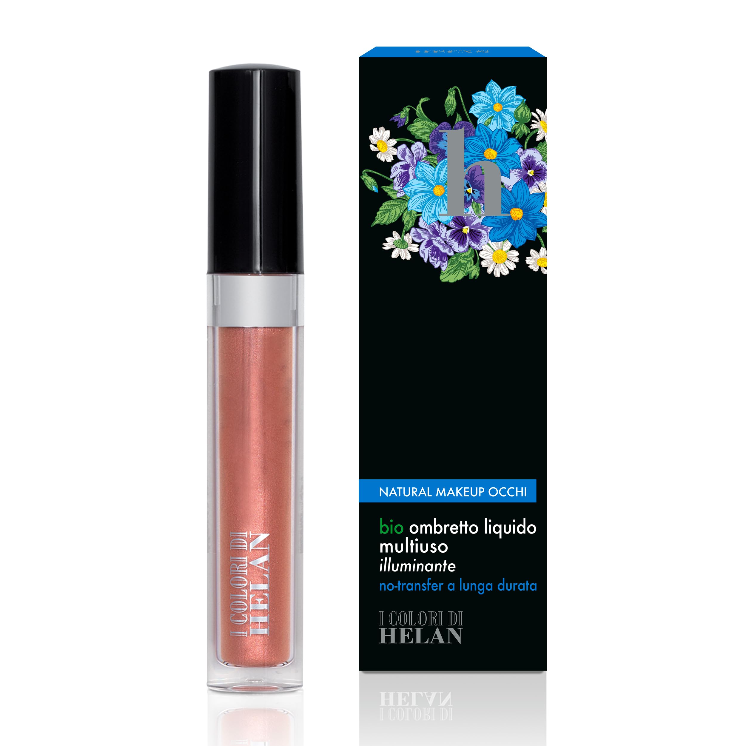 Helan I Colori di Helan, Illuminating Multi-Purpose Liquid Eye Shadow Ideal as Liquid Blush, Face Make Up Earth and Bronzer