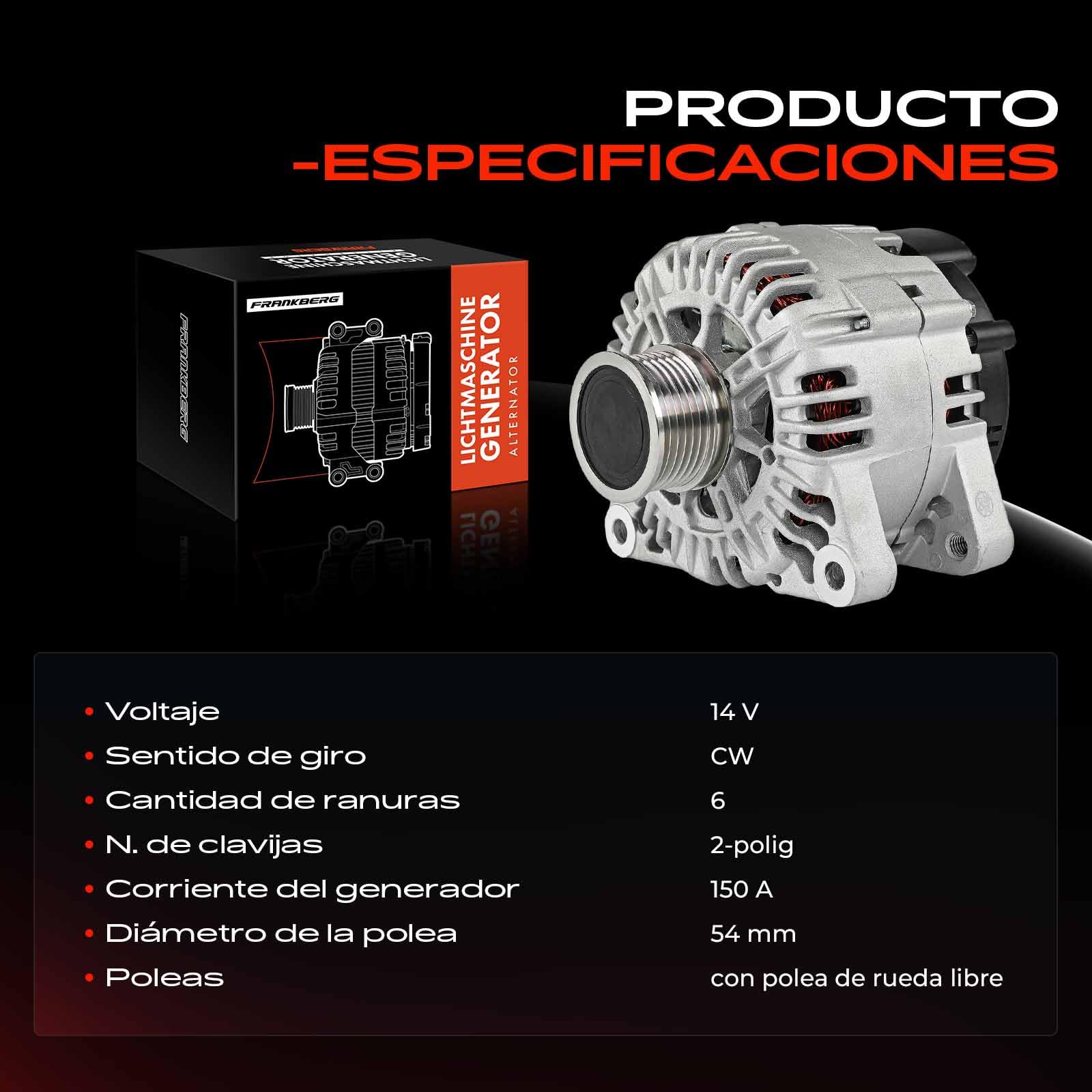 Frankberg Generador alternador 9662731680