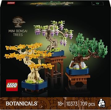 LEGO Botanicals Mini Bonsai Ağaçları 10373 | Yetişkinler için Değiştirilebilir Yapraklar İçeren Dekoratif Bitki Modeli Yapım Seti, Hediye Fikri (709 Parça)