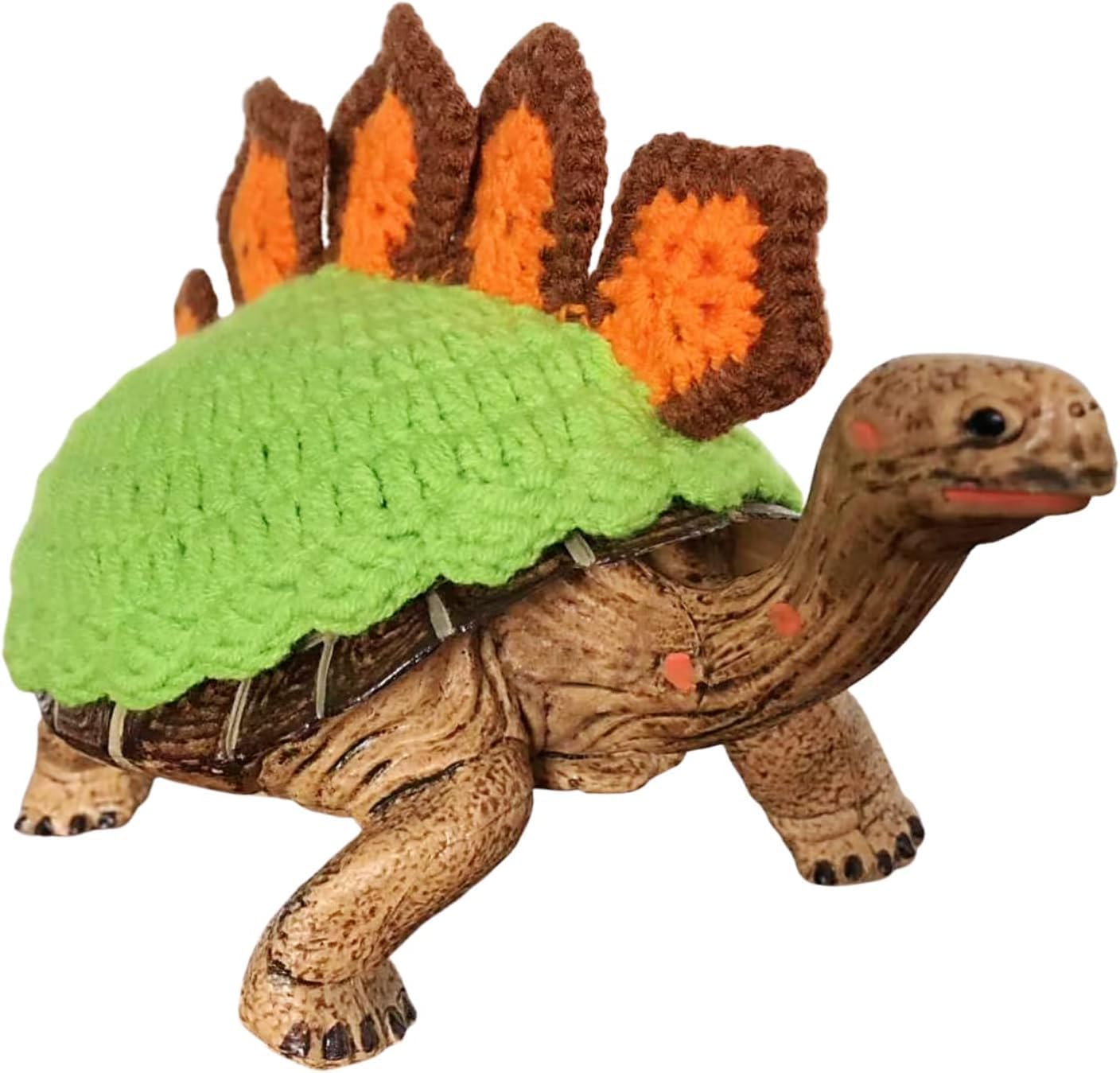 Sweater for Turtle Handmade Winter Warm Knitted Turtle Clothes Small Animal Tortoise Apparel for Christmas Halloween Party Cosplay Costume (14 Inch,Green)