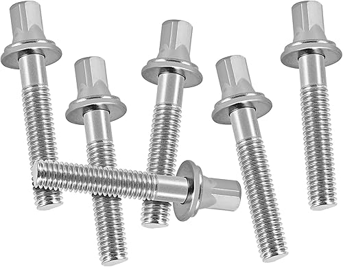 Miniatura 2 de EASTROCK Tornillos de tambor para varillas de tensión de tambor, paquete de 6 tornillos M5X de 1 45 pulgadas, accesorios de percusión (M5X45 mm)