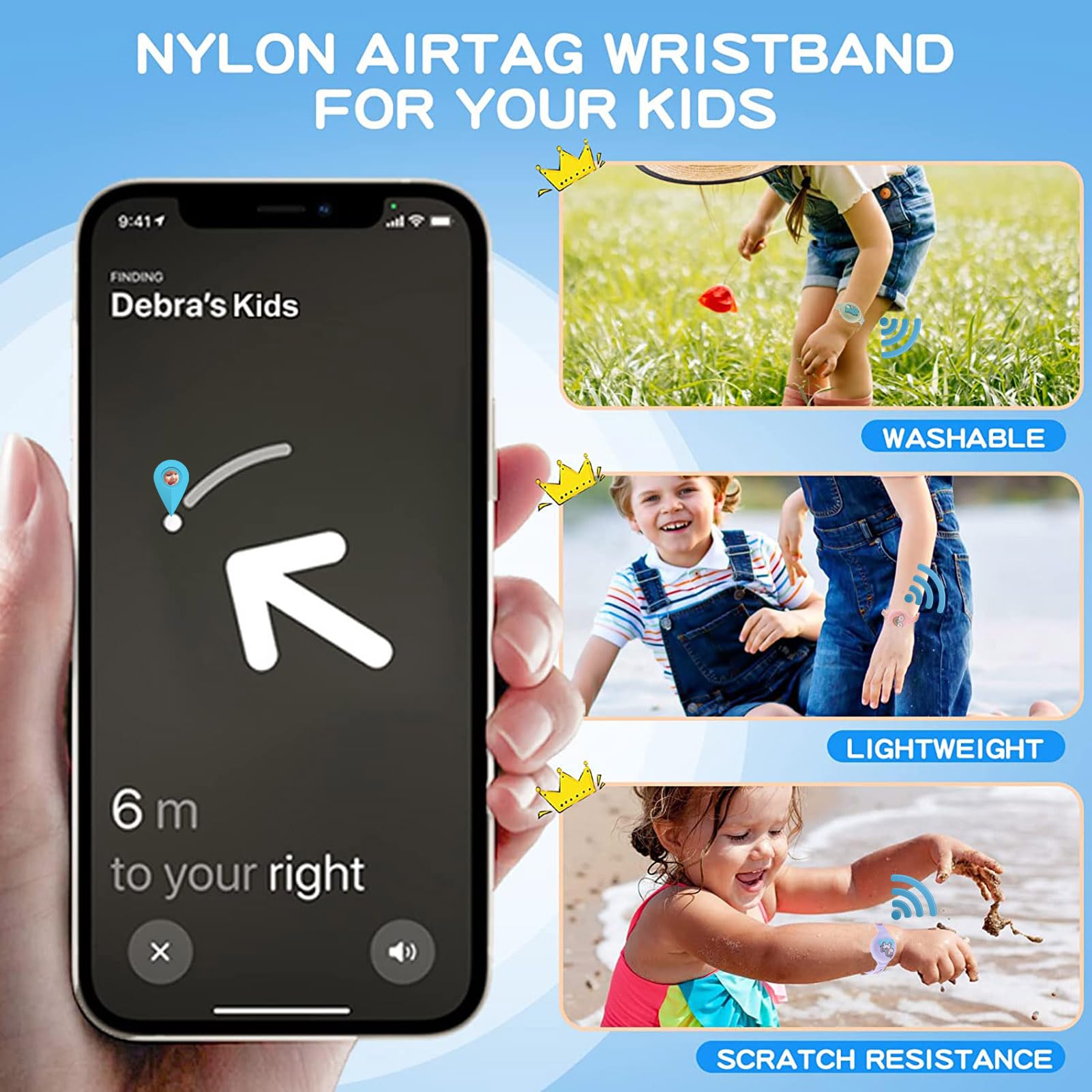 Bande Pour Enfants Pour Apple Airtag | Bracelet Airtag Pour Enfants Bande Pour Enfants Pop It Fidget Bande Pour Enfants Pour Airtag Violet