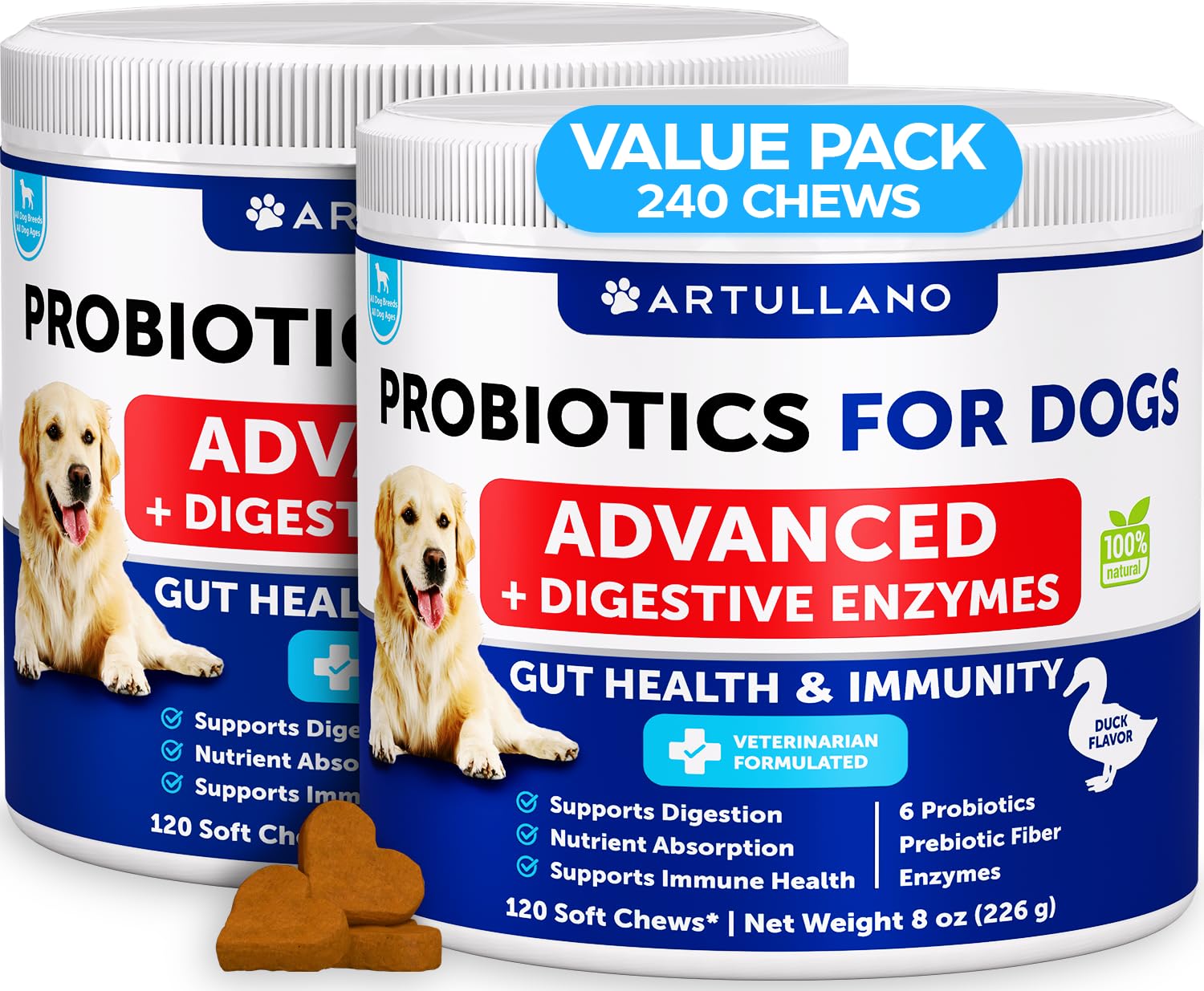 Probiotics for Dogs - 120 Chews - Dog Yeast Probiotic - Dog Probiotics — Amazon image 8