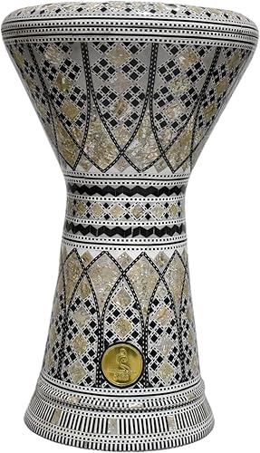 New Gawharet El Fan Drum Darbuka tabla doumbek de 18519 pulgadas con incrustaciones de nácar instrumento musical egipcio