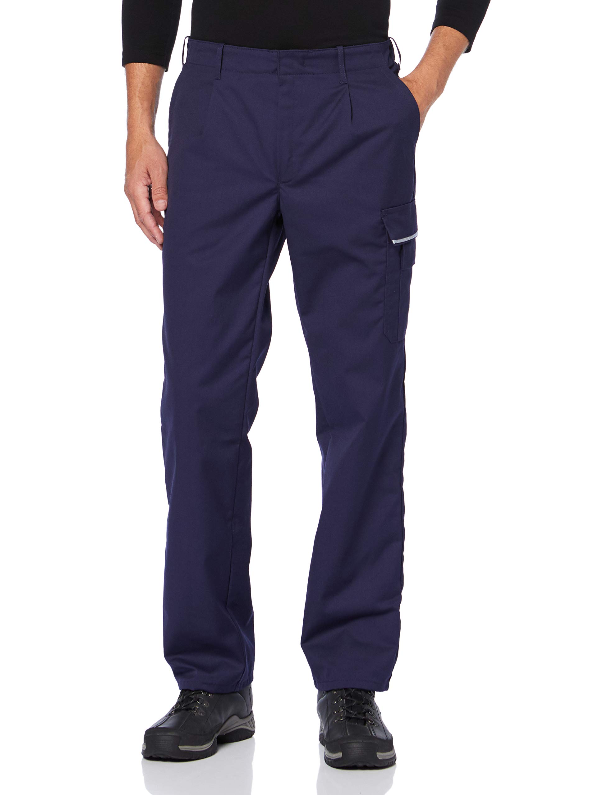BP 1605-559-10-56n, Work trousers, with elasticated back 245,00 g/m², fabric blend darkblue, 39/40n