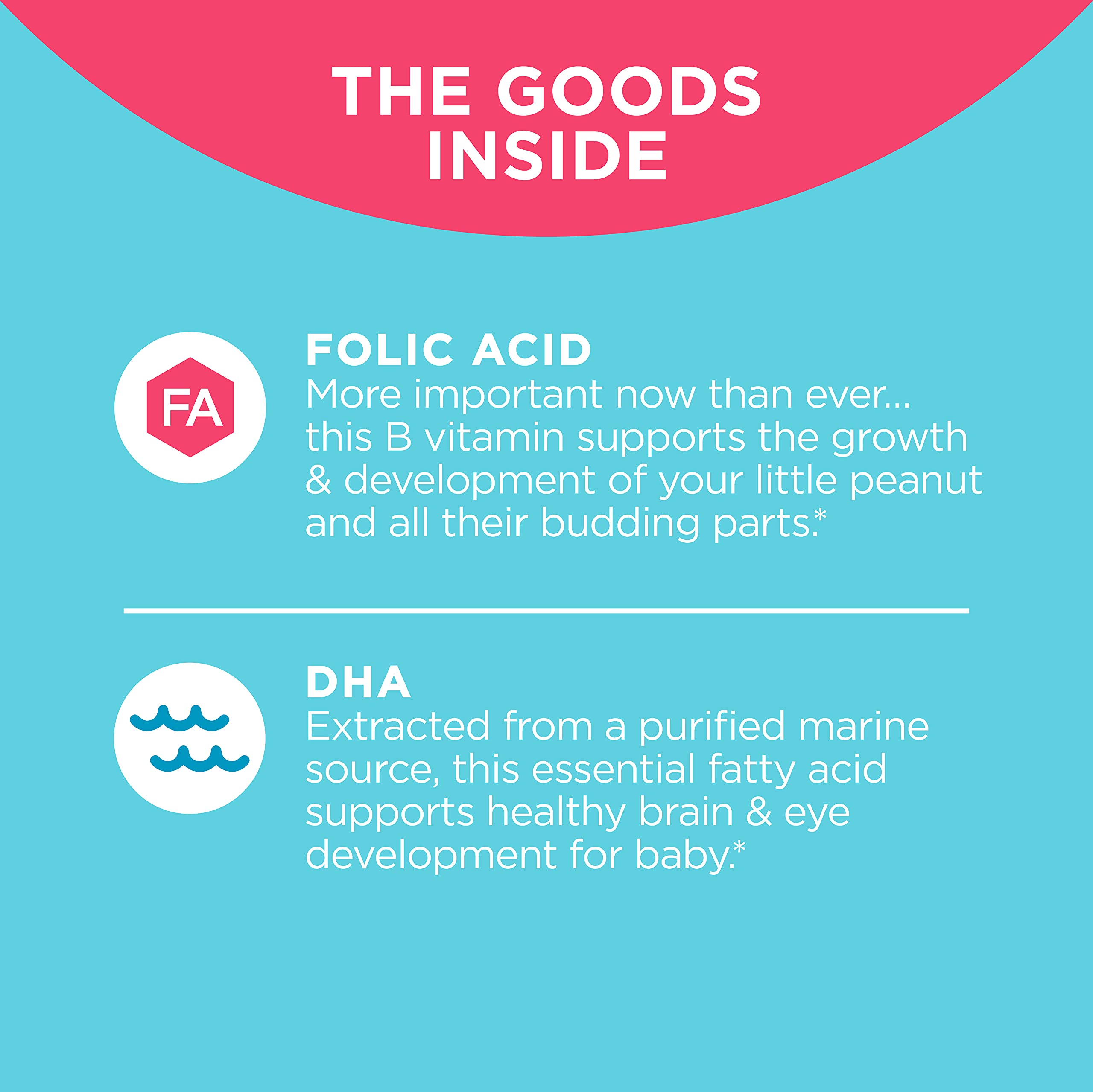 Buy OLLY Prenatal Multivitamin Gummy, Supports Healthy Growth and Brain