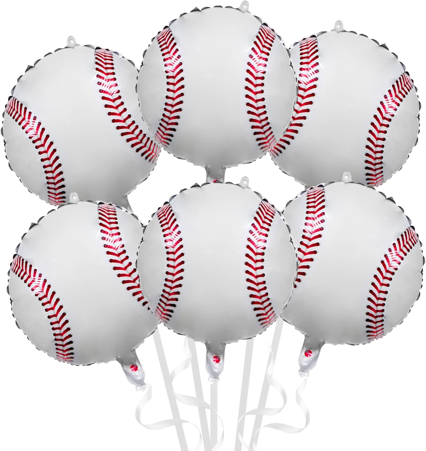 Baseball Balloons, Baseball Party Decorations, 18inch, Foil