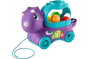 Fisher-Price Go Baby Go Poppity Pop Musical Triceratops Dinosaur