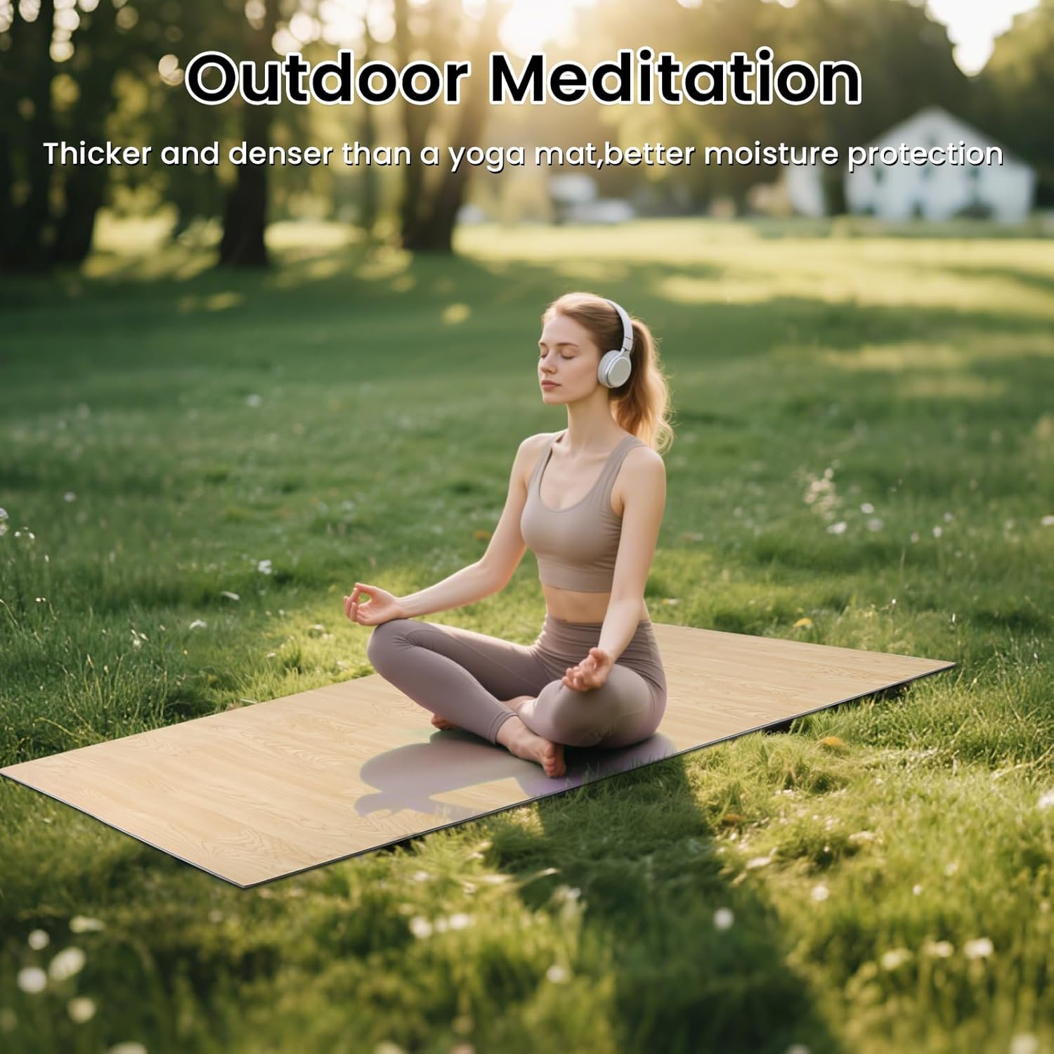 3x4ft & 4x6ft Portable Dance Floor Mat, 5mm Thick PVC Dance Floor for Ballet, Jazz , Pop and other Dance Forms , Non-Slip & Shock-Absorbing Practice Floor for Home, Studio,Outdoor Party, Dance School