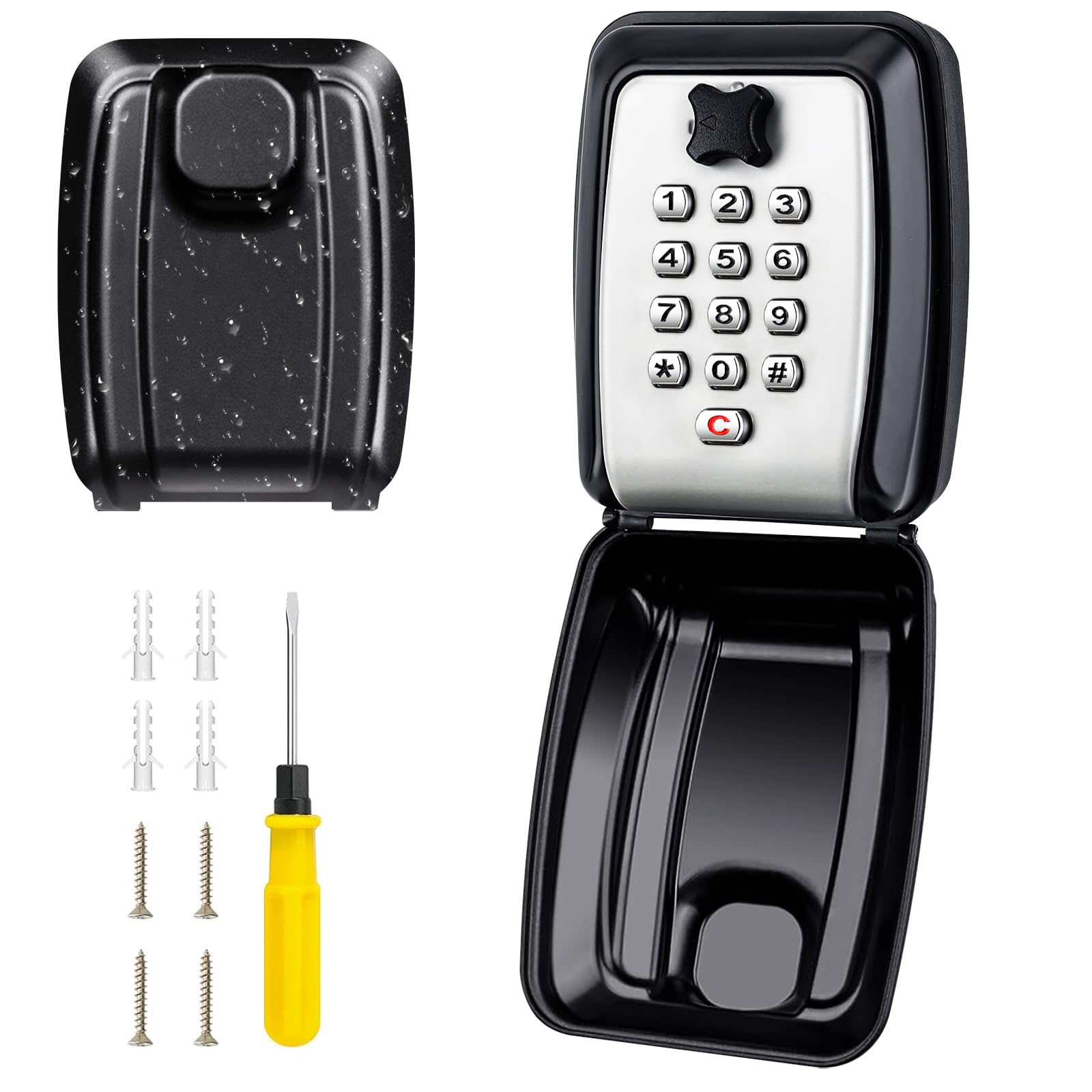 ABUS Sleutelkluis Smart KeyGarage™ Via App Met Smartphone Of Cijfercode Bedienbaar Bluetooth Sleutel Safe Voor 20 Sleutels Beugel Zwart 690360186