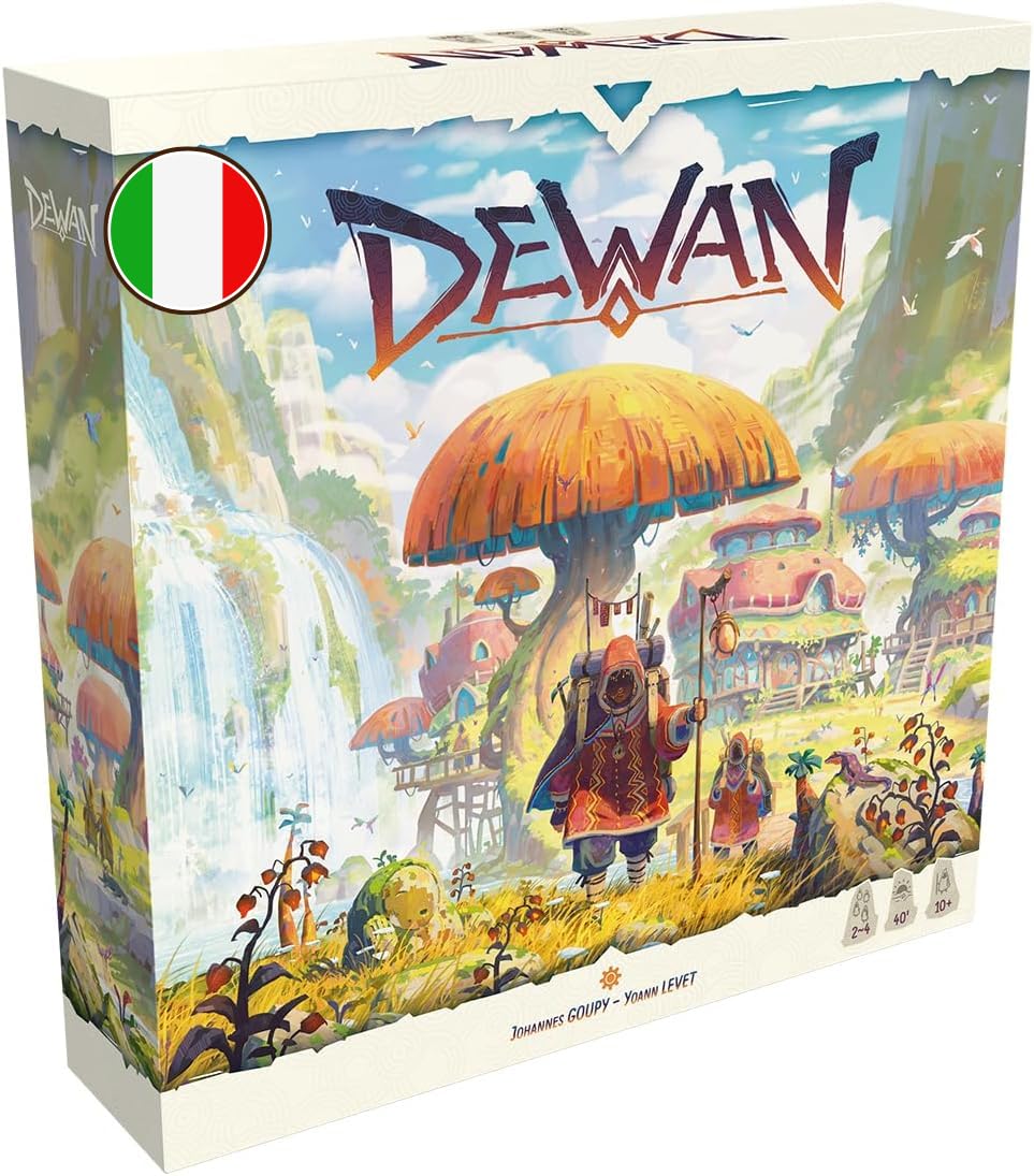 Asmodee - Dewan, Gioco da Tavolo Strategico di Posizionamento, Conquista e Gestione delle carte, Carte da Gioco, 2-​4 giocatori, 10+ Anni, 40 min, Edizione in Italiano