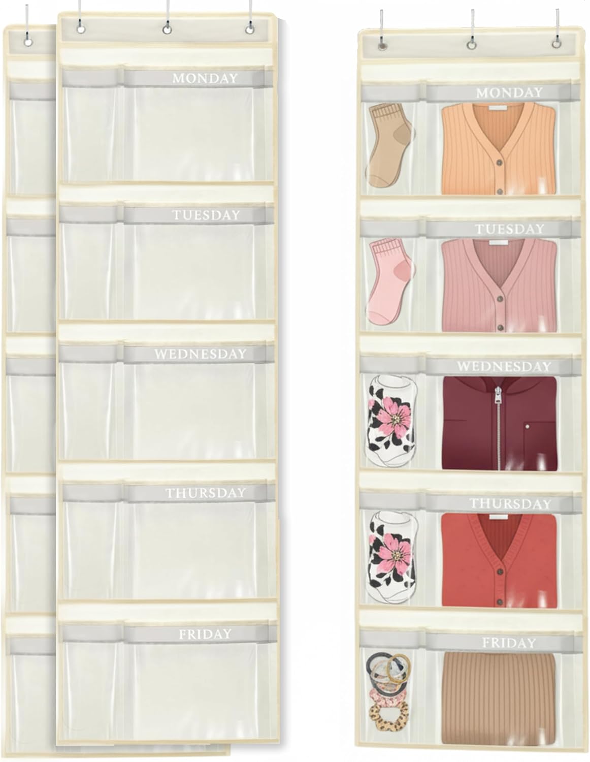Kids Weekly Clothes Organizer, 2 Pack