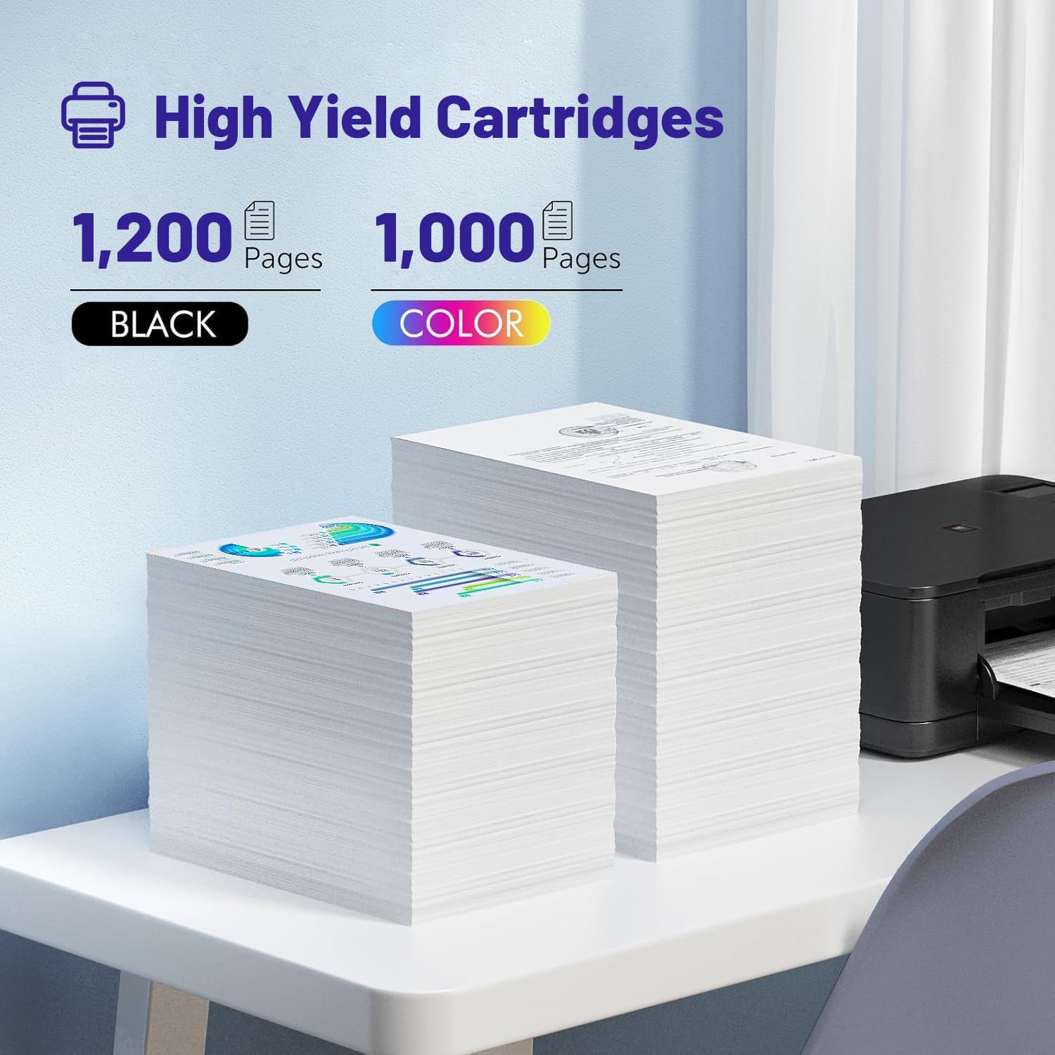 Remanufactured 910XL Ink Cartridges (With Chip) Replacement for HP Ink 910XL HP910 HP910XL 910 Work for Office Jet Pro 8010 8010e 8015e 8020 8020e 8022e 8025 8025e 8028e 8030 8035e Ink, 4-Pack