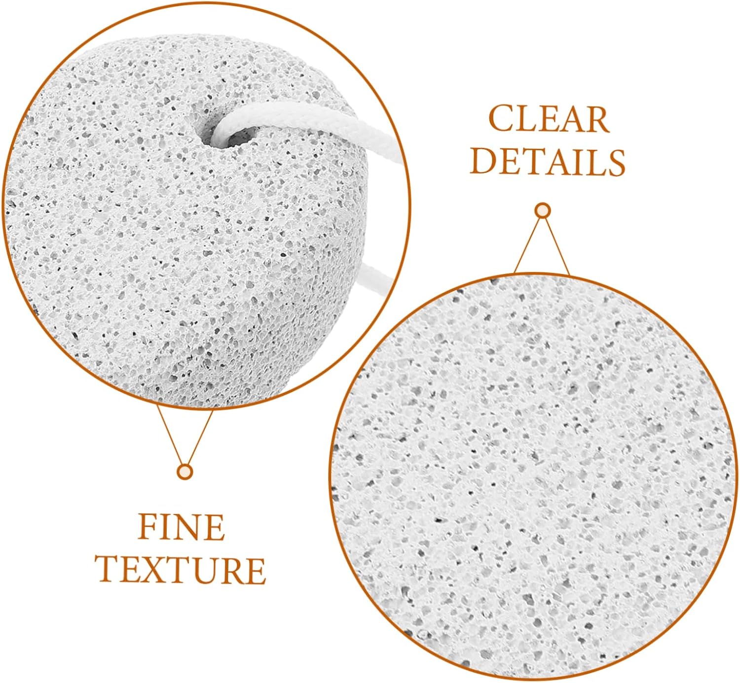 8pcs Oval Pumice Stones for Callus Removal and Foot Care Foot Grinding Tool for Smooth Skin Lightweight Exfoliating Rasp for Dead Skin and Pedicure
