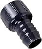 PVC-Adapter 25 cm Widerhaken-Einsatz x 25 cm NPT-Innengewinde Schlauchverbinder mit Widerhaken SCH 40 1 Stück (grau)