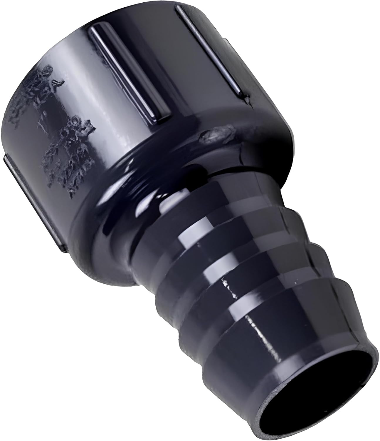PVC Adapter 1 Barb Insert x 1 NPT Female Thread Barb Hose Connector SCH 40 1 Piece Grey