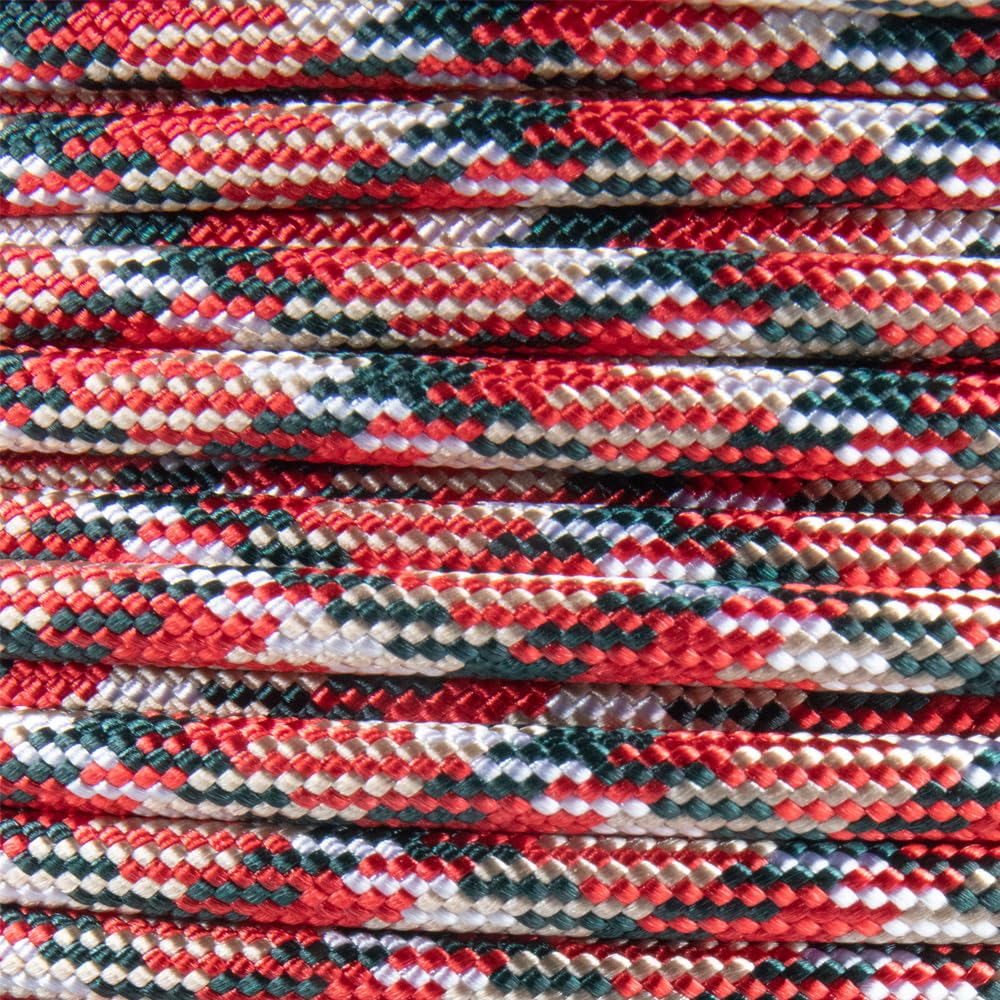 Paracord Planet Holiday Colors 550 Paracord – Great for DIY, Bracelets, and Lanyards – Ugly Sweater (100 Feet) — image 1