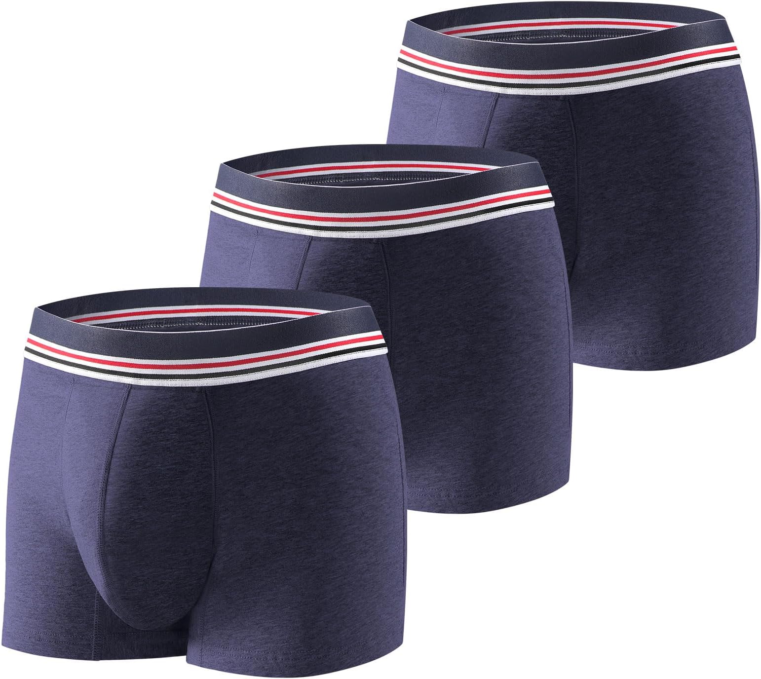 CARER Healthcare Incontinence Pregnancy 3 Pack Men's Incontinence Boxer Brief Washable Light & Thin Cotton Incontinence Pants with 80 ML Absorbent Pad for Bladder Leaks
