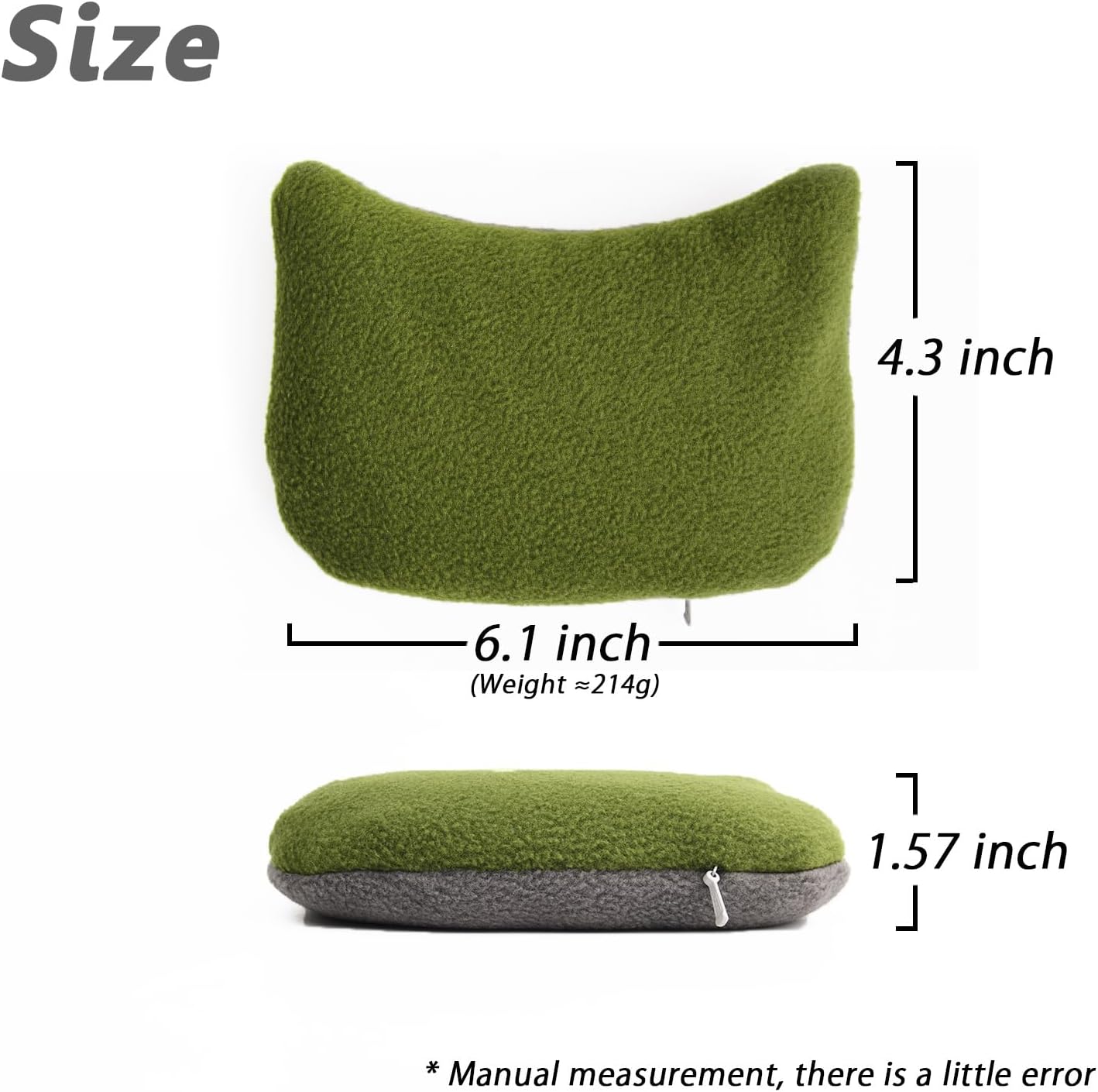 Large Mouse Wrist Rest Bean Bag, Ergonomic Mouse Support Pad Filled Ergo Beads for Computer, Laptop, PC Gaming (Green)
