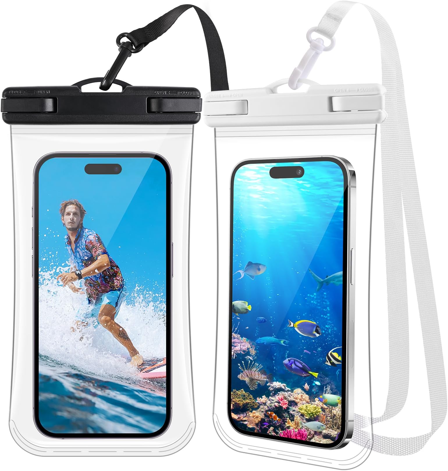 2 Pack Waterproof Phone Pouch Case[UltraThin], Underwater