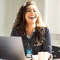 Vista 215 de Giancomics Black ID Badge Holder with Lanyard, Lanyards for ID Badges with Badge Reel Retractable Heavy Duty, Lanyard with ID Holder Keychain Clip