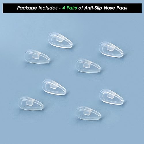 Miniatura 3 de Acefrog 4 pares de almohadillas de silicona mejoradas para la nariz Oakley Contrail OO4147, Socket 5.5 OX3218, Socket 5.0 OX3217, repuesto de pieza