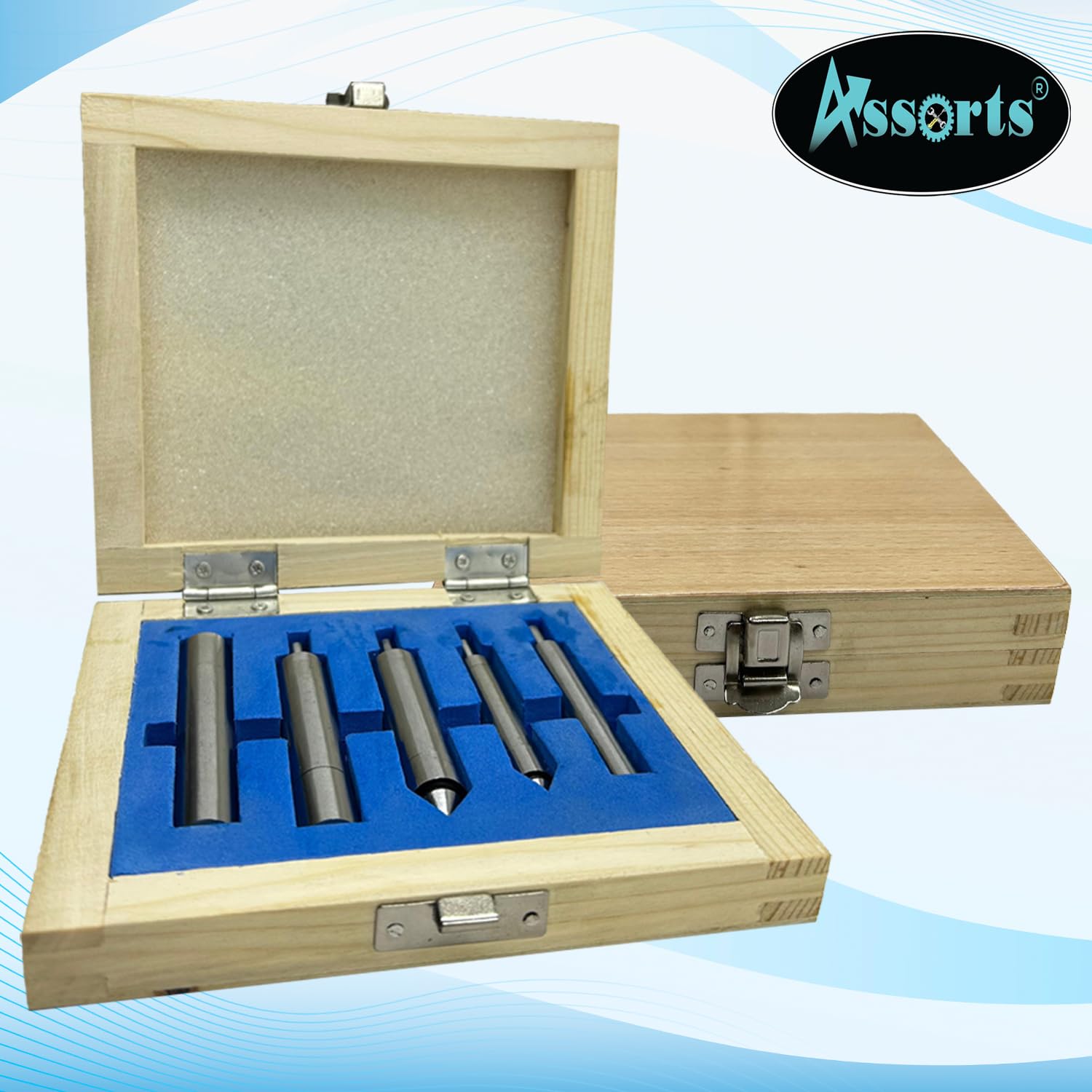 Set di 5 cercatori per bordi, in acciaio temprato, standard imperiale