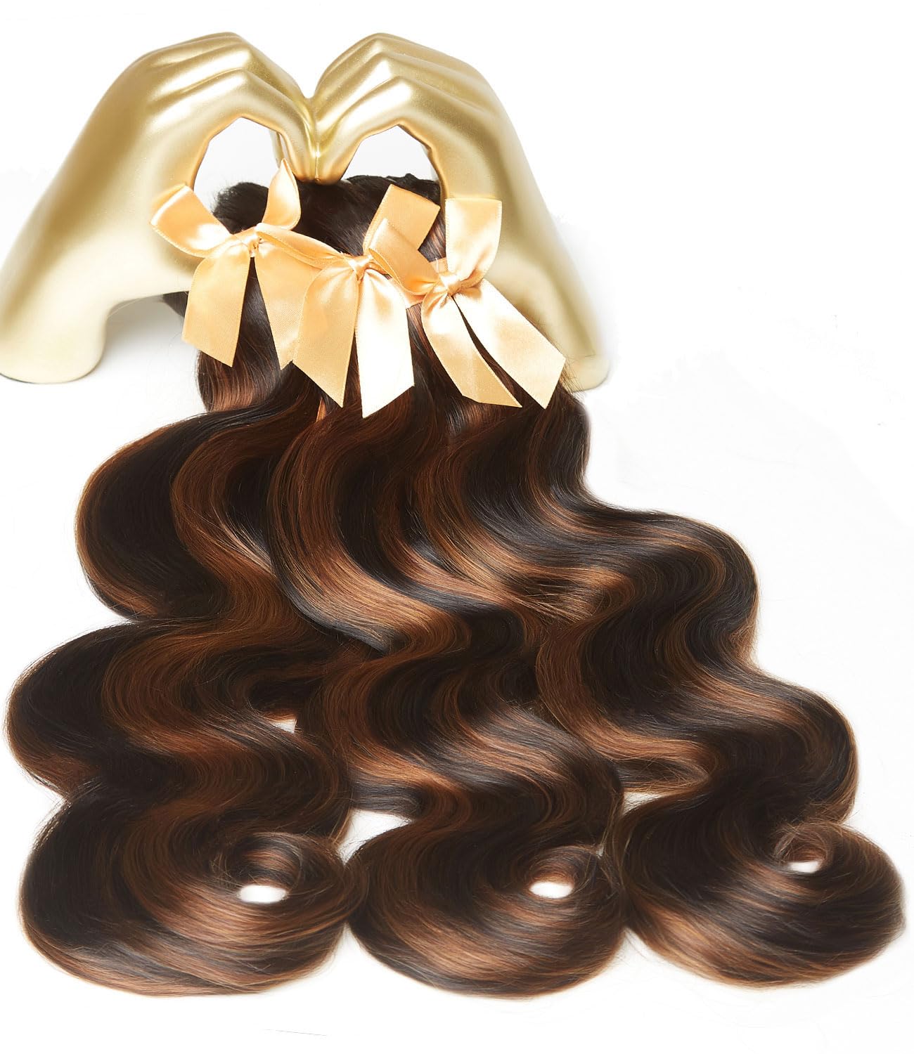 MLIP Raw Indian Human Hair Body Wave 3 Bundles, 3X Longer Lifespan,100% Unprocessed Raw Hair, No Tangle & Shedding, Silky Soft After Multiple Washes,