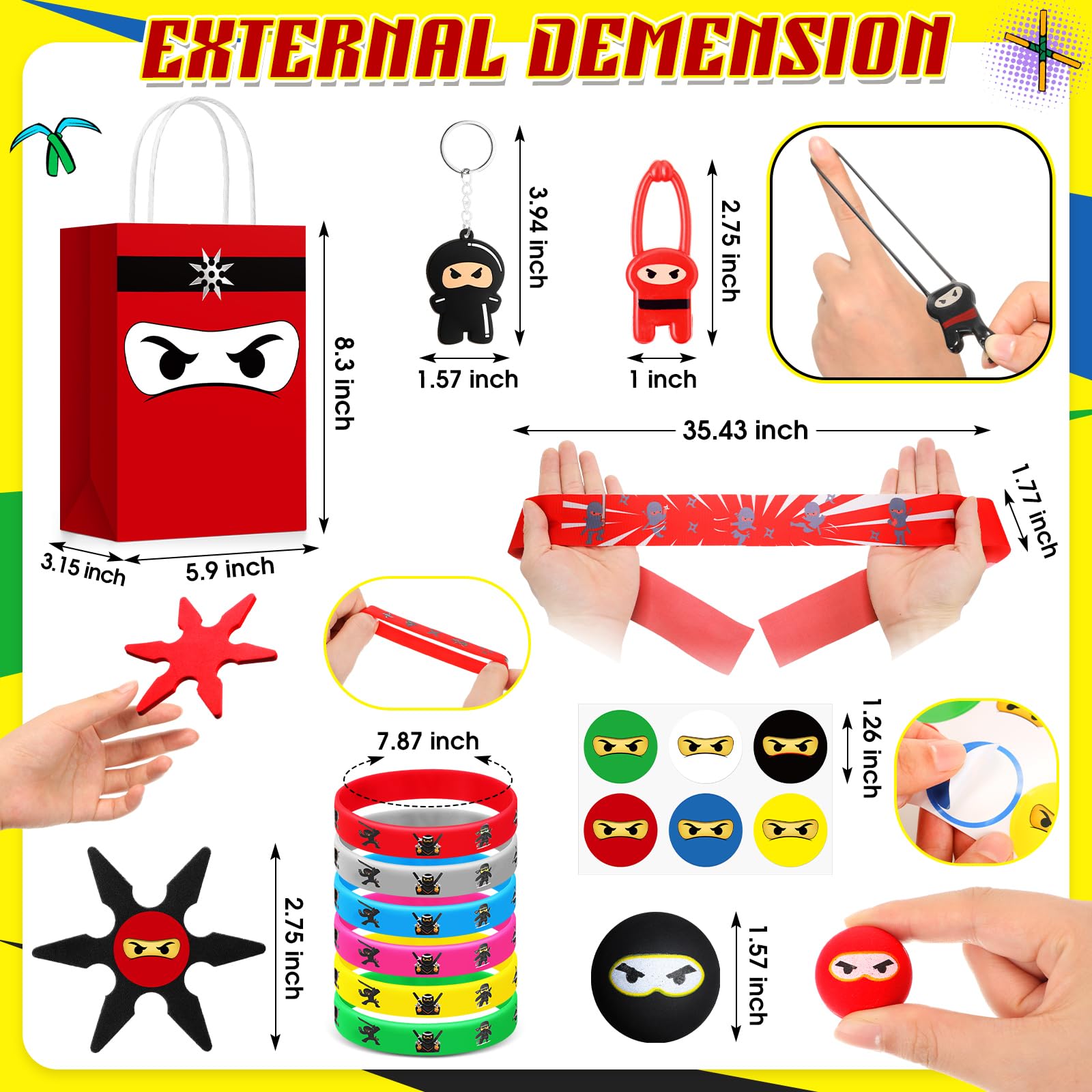 Target Cult Envy 90% Tungsten Darts 112 Pcs Ninja Party Favors Kit - Backpacks, Swords, Headbands For Karate Birthday Ninja Themed Birthday Party Favor Supplies Kit