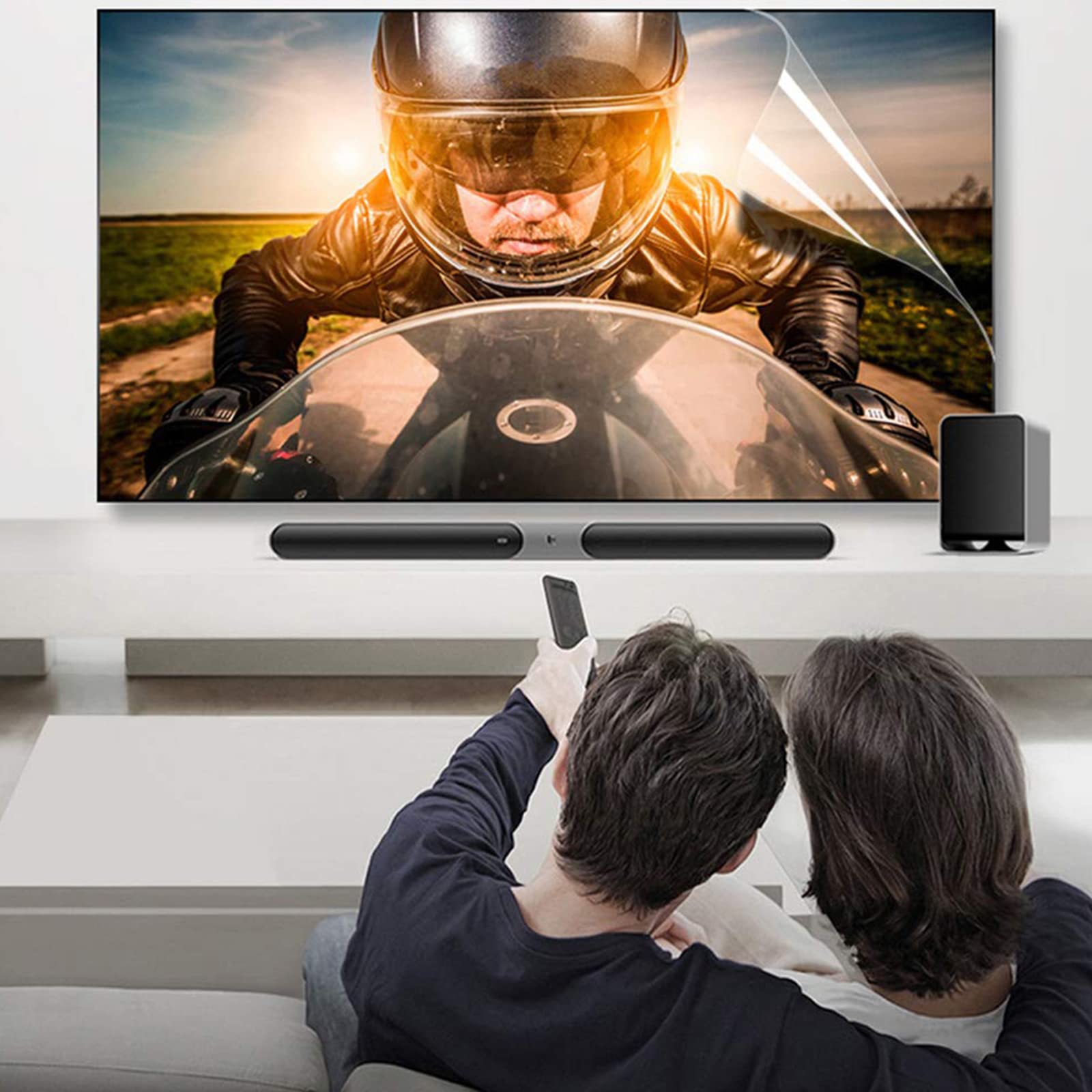 Protector de Pantalla de 20-24 Pulgadas Anti Luz Azul, Película Mate Antirreflejo, Lesiones contra Rasguños HD, Compatible con LCD, Led, 4k OLED, QLED,Matte-24.6inch(531x299mm)