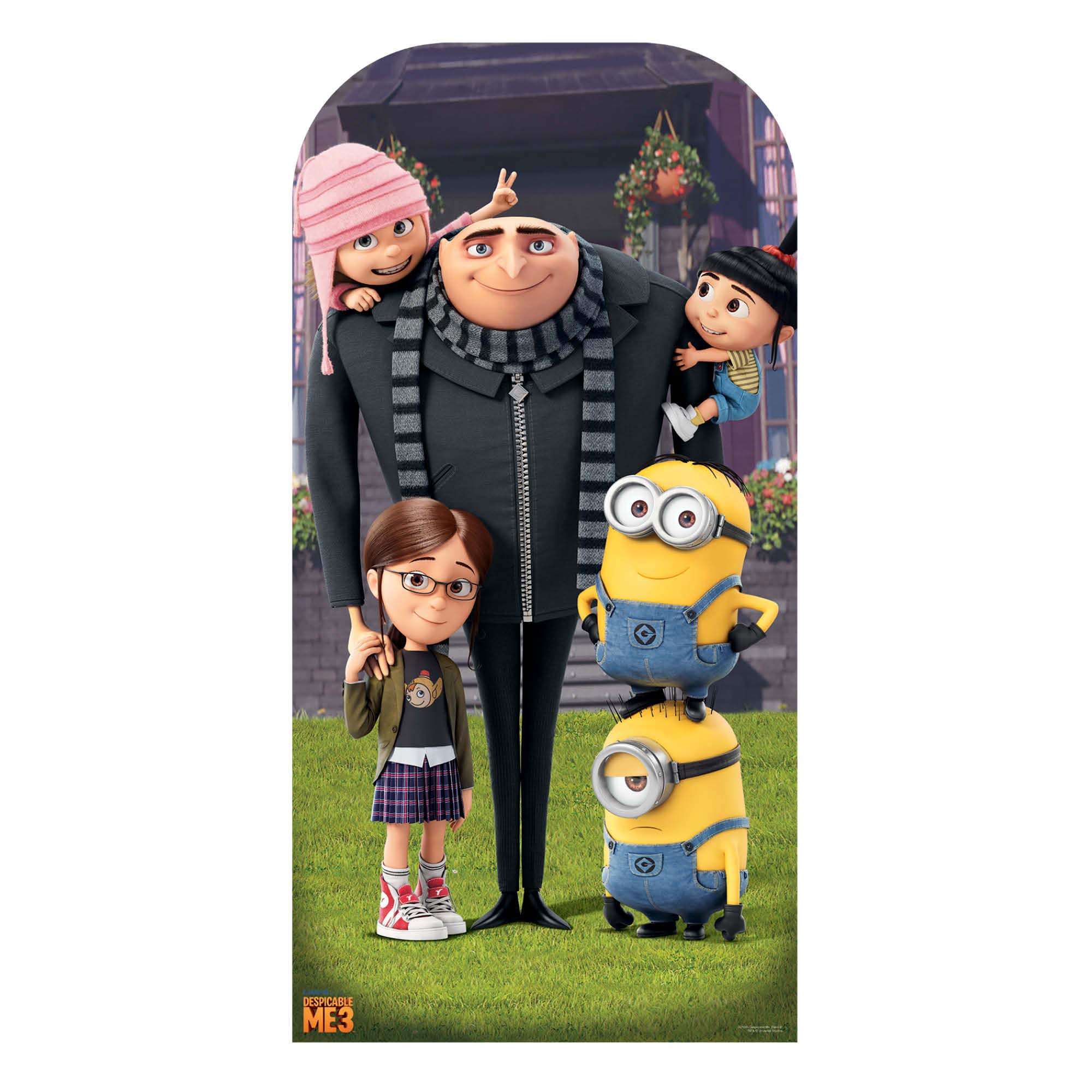 STAR CUTOUTS SC1045 Despicable Me Minions Party Gru Adult and Child Stand-In Height 185cm Perfect for Birthdays, Parties and Events