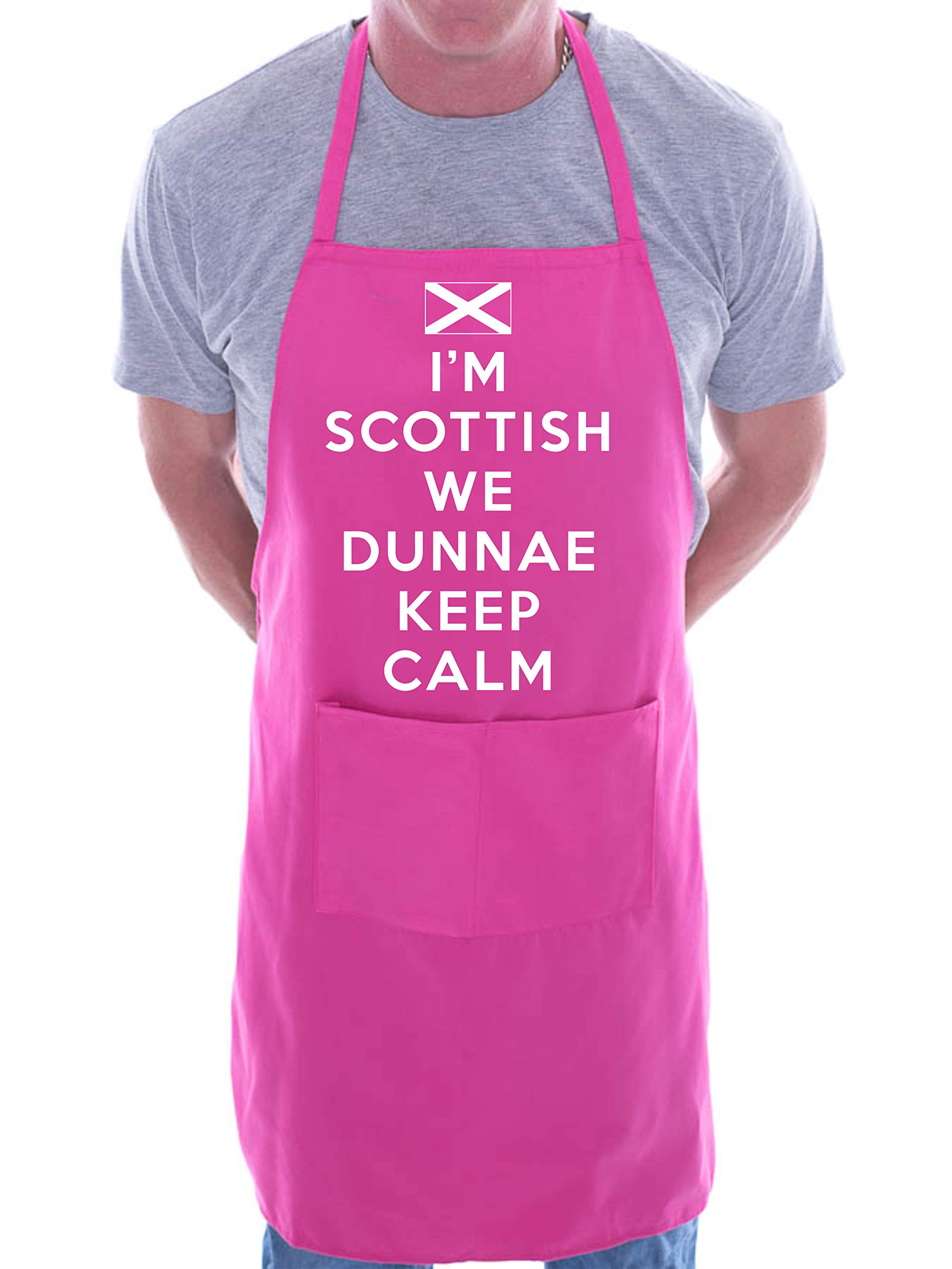 Print4U I'm Scottish We Don't Keep Calm BBQ Cooking Apron Pink