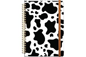 Ruled Spiral Writing Notebook, The Perfect Cow Print Companion for Note-Taking and Inspiration