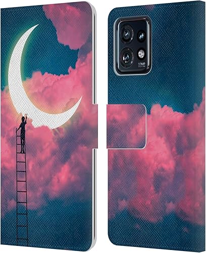 Miniatura 12 de Head Case Designs Officially Licensed Dave Loblaw Synthwave Street Sci-Fi and Surreal Leather Book Wallet Case Cover Compatible with Motorola Moto