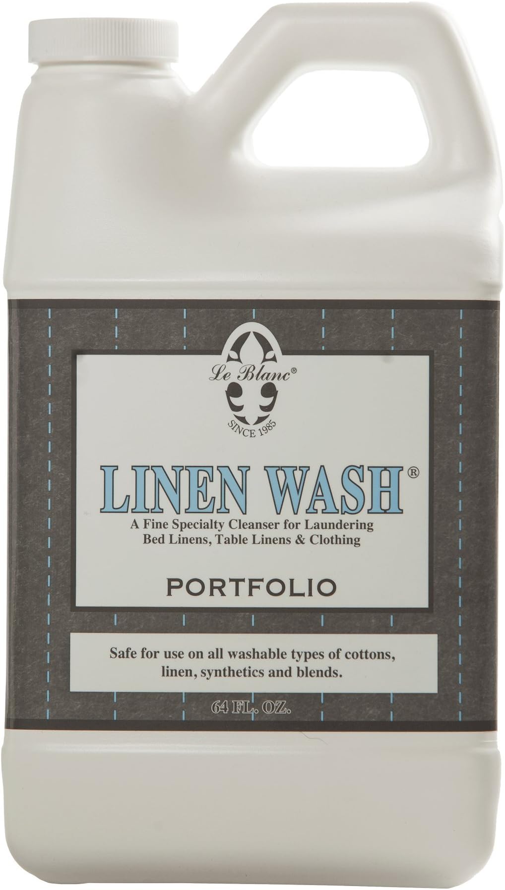Le Blanc® Portfolio Linen Wash® – Luxury Laundry Cleanser for Bed & Table Linens- 64 oz. (1 pack)