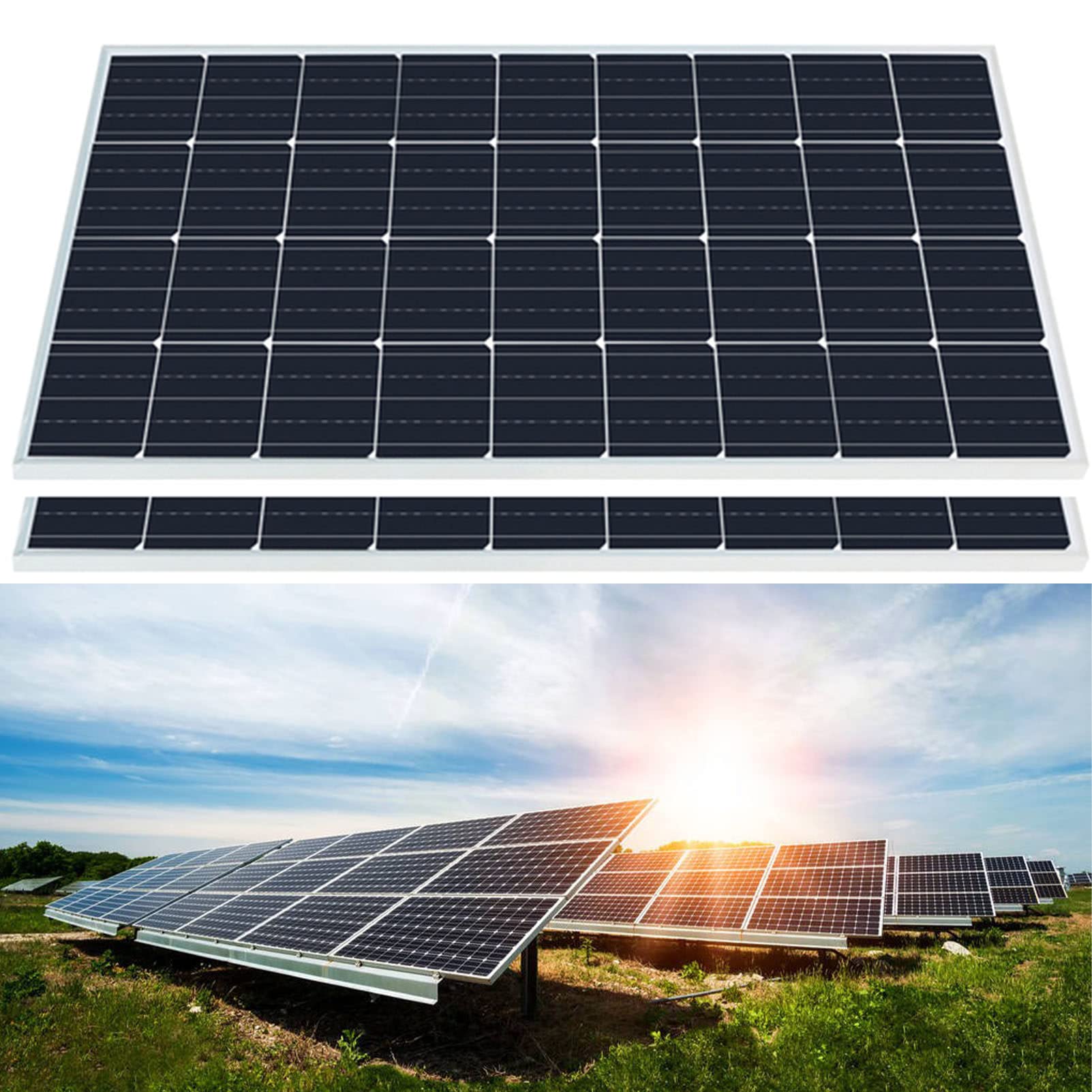 Panneaux Solaires 200W GSHAOBEN avec Contrôleur 40A pour Voiture et Maison