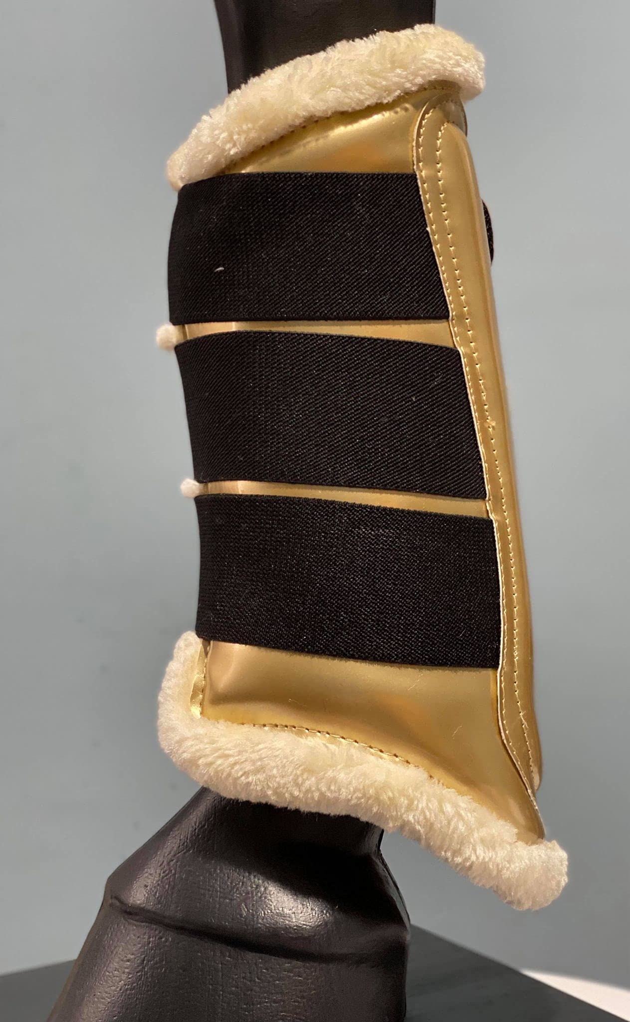 Bottes de sport doublées de polaire pour chevaux Bottes de brossage