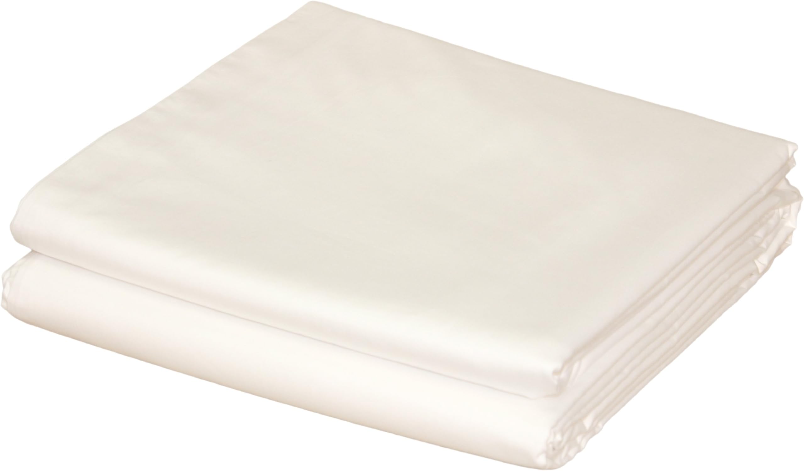 White Loft 420 Single Thread Count Cotton Duvet Cover, 68 by 92 Inches, Twin Extra Long, White