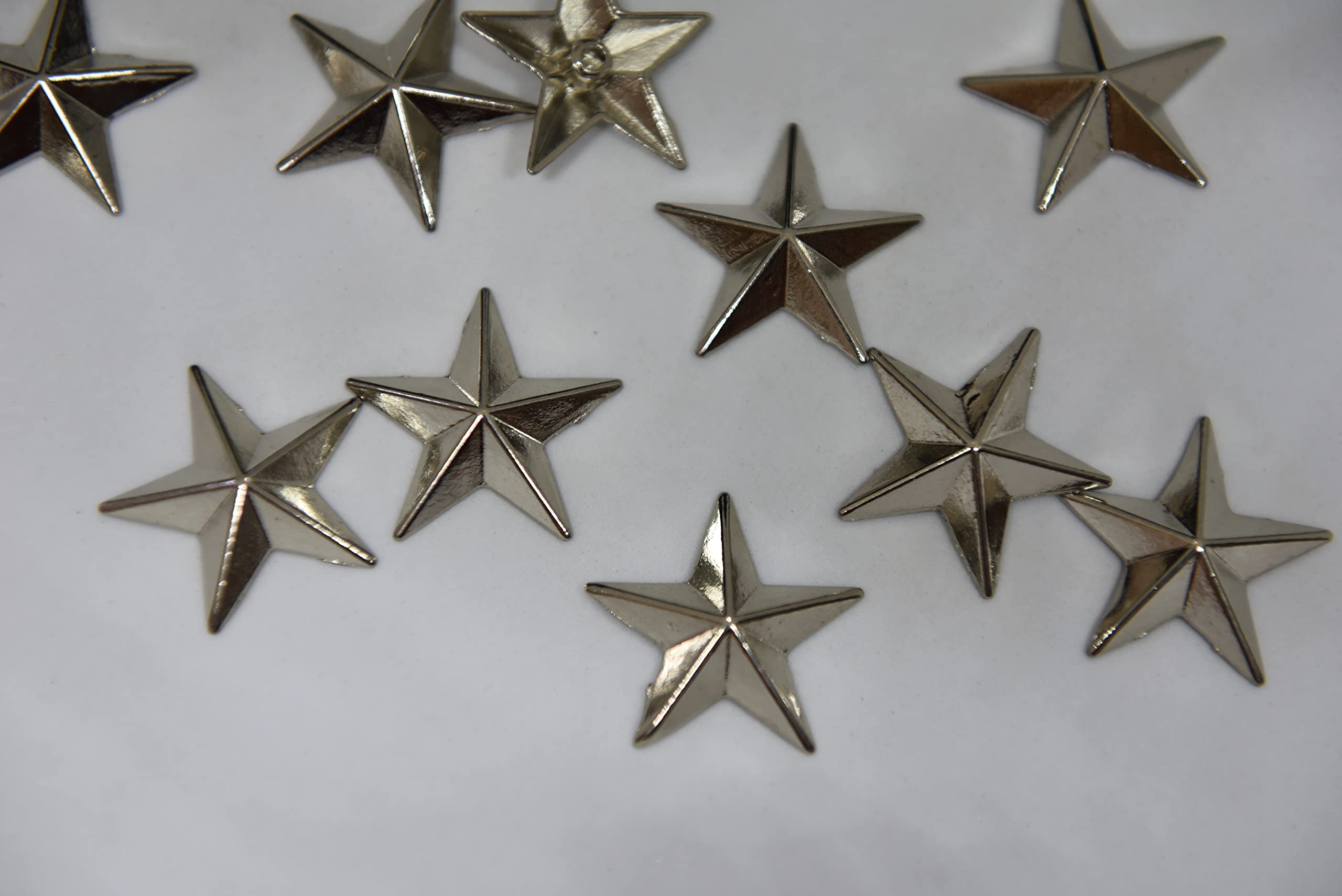 Asiatic Metal Star Shape Non-SEW Fancy Rivets/Fancy Studs/Fancy Buttons for Jeans/Bags/Purse/Jackets/Belts/Shoes/Costume Design/Decorative Studs/DIY Items Medium Size (Pack of 20)