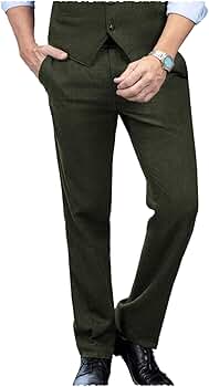 パンツ NEAT wool tweed herringbone tapperd 46 Harris Tweed of Scotland Gray Herringbone Suit Pants | Dobell