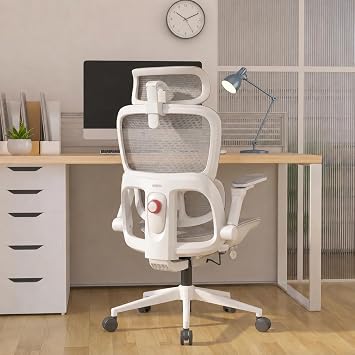 SIHOO B300 Pro Ergonomic Office Chair, Adaptive Lumbar Support, Soft White
