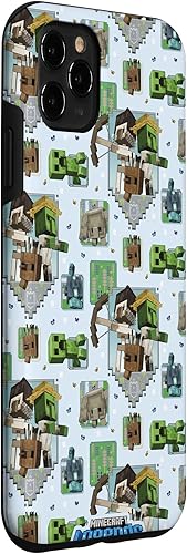 Miniatura 3 de Funda para iPhone 11 Pro Max Minecraft Legends Mob Panels Pattern Wallpaper Case