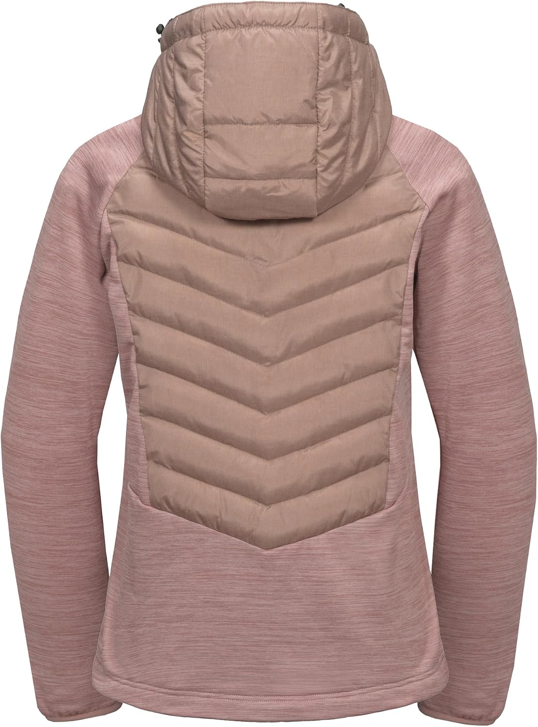 Mapamyumco Women's Insulated Hiking Jacket, Thermal Running Hybrid Jacket, Hooded Jacket Lightweight Breathable - Image 2