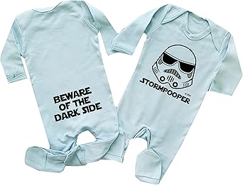 Colour Fashion Baby,Clothing,Baby Boys 0-24m,Bodysuits & One-Pieces,Rompers Storm Pooper Dark Side Star of Wars and Galaxy Storm Pooper Romper Footsie soft cotton